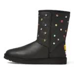 UGG GALLERY DEPT CLASSIC SHORT BLACK LEATHER - Image 4
