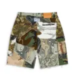 RETOUCHE CAMO PATCHWORK KENZIE SHORT - Image 5